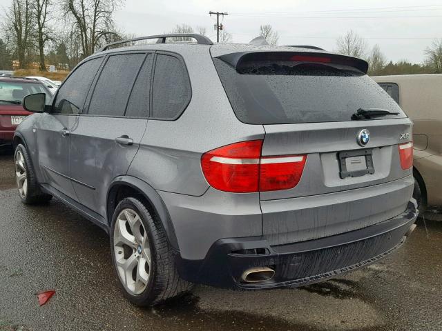5UXFE83558L161342 - 2008 BMW X5 4.8I GRAY photo 3