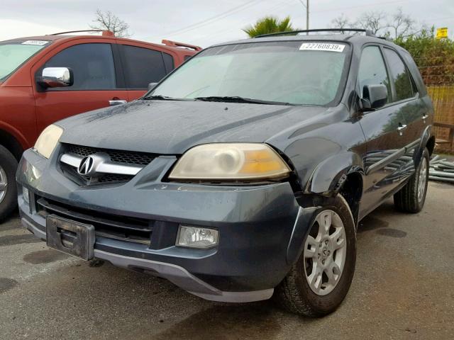 2HNYD18864H526779 - 2004 ACURA MDX TOURIN BLUE photo 2