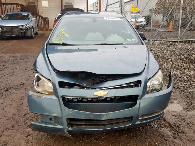 1G1ZG57B79F201680 - 2009 CHEVROLET MALIBU LS ლურჯი ფოტო 9