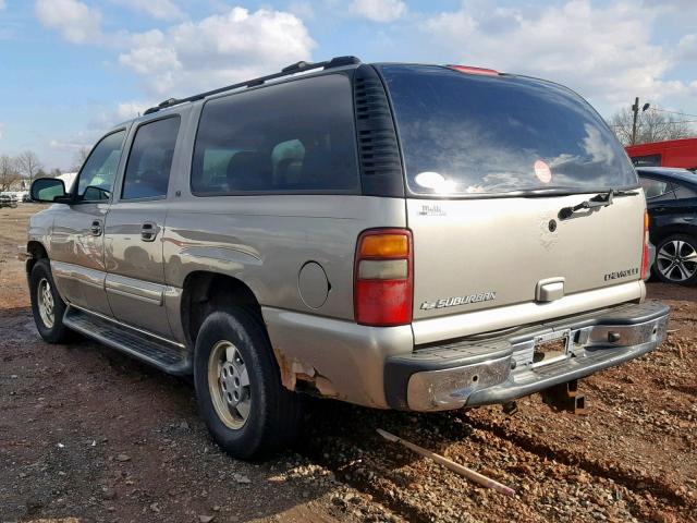 3GNFK16Z03G215238 - 2003 CHEVROLET SUBURBAN K TAN photo 3