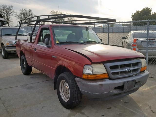 1FTYR10C2YPC03564 - 2000 FORD RANGER BURGUNDY photo 1