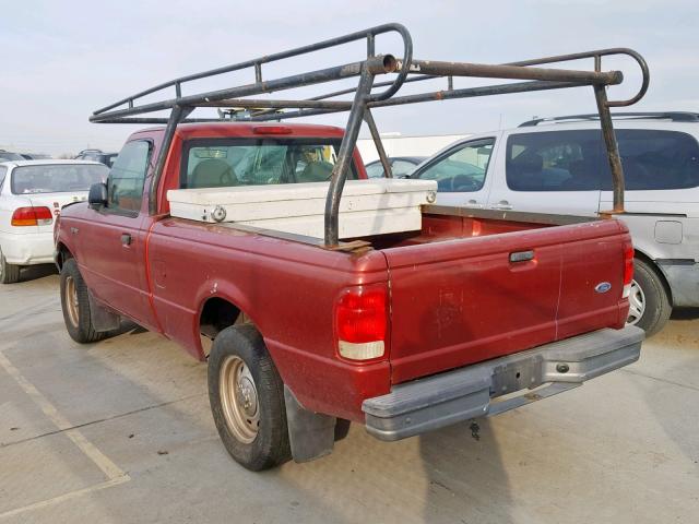 1FTYR10C2YPC03564 - 2000 FORD RANGER BURGUNDY photo 3