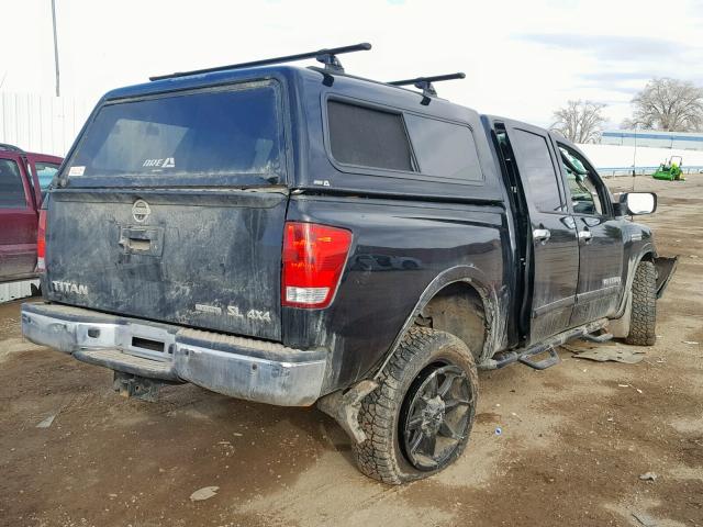 1N6BA0ECXFN513211 - 2015 NISSAN TITAN S BLACK photo 4