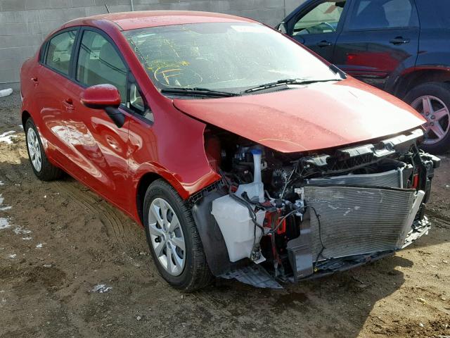 KNADM4A33E6406068 - 2014 KIA RIO LX RED photo 1