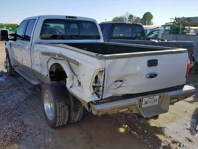 1FTXW43R89EA99472 - 2009 FORD F450 SUPER WHITE photo 3