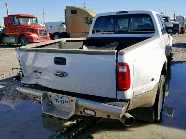 1FTXW43R89EA99472 - 2009 FORD F450 SUPER WHITE photo 4