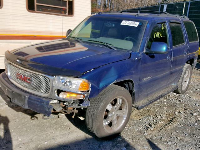 1GKEK63U15J161240 - 2005 GMC YUKON DENA BLUE photo 2