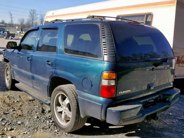 1GKEK63U15J161240 - 2005 GMC YUKON DENA BLUE photo 3