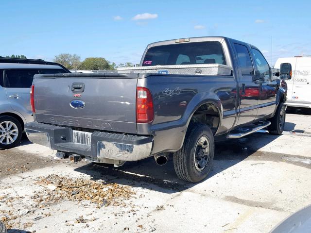 1FTSW21R89EB29412 - 2009 FORD F250 SUPER GRAY photo 4