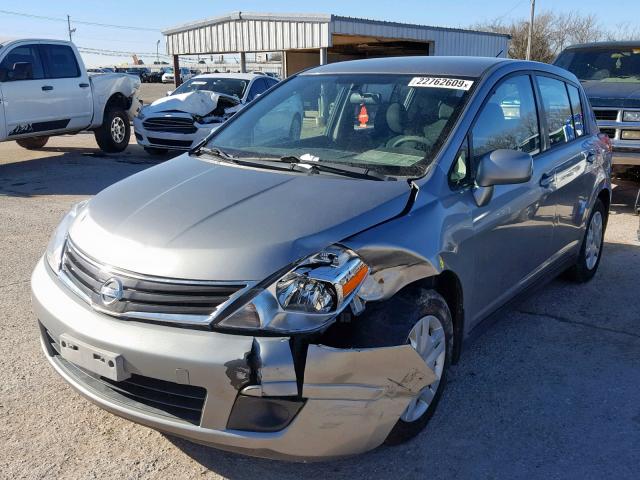 3N1BC1CP5BL366981 - 2011 NISSAN VERSA S GRAY photo 2