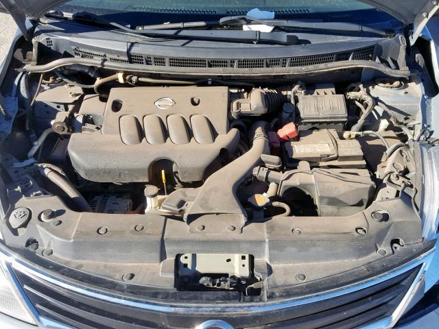 3N1BC1CP5BL366981 - 2011 NISSAN VERSA S GRAY photo 7