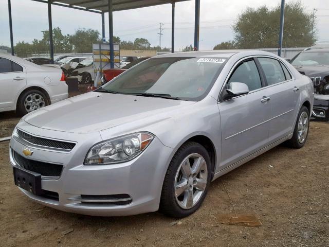 1G1ZD5E01CF167981 - 2012 CHEVROLET MALIBU 2LT SILVER photo 2