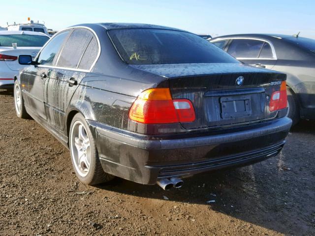 WBAAV53471FJ67100 - 2001 BMW 330 I BLACK photo 3