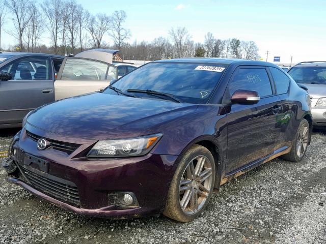 JTKJF5C76B3009451 - 2011 TOYOTA SCION TC იასამნისფერი ფოტო 2