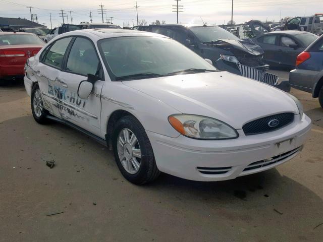 1FAFP56U36A217919 - 2006 FORD TAURUS SEL WHITE photo 1