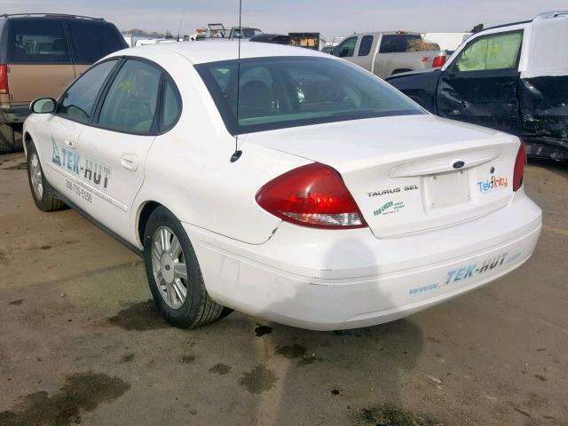 1FAFP56U36A217919 - 2006 FORD TAURUS SEL WHITE photo 3