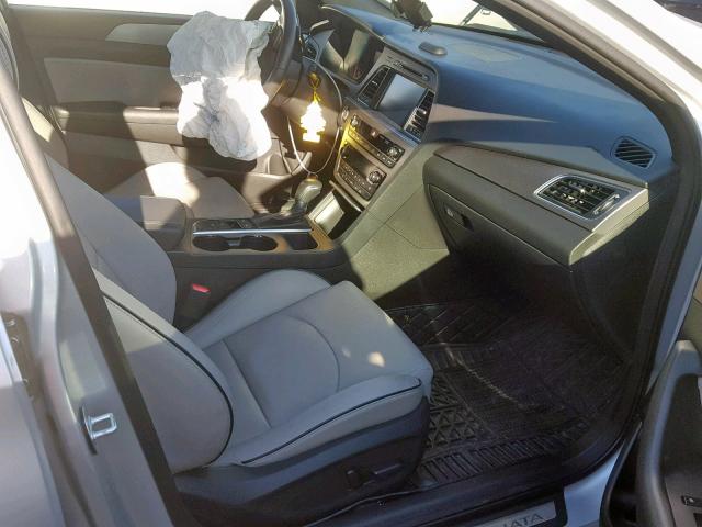 5NPE34AB6FH075155 - 2015 HYUNDAI SONATA SPO SILVER photo 5