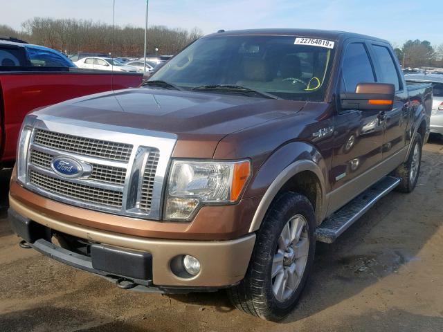 1FTFW1ET6BFD02989 - 2011 FORD F150 SUPER BROWN photo 2