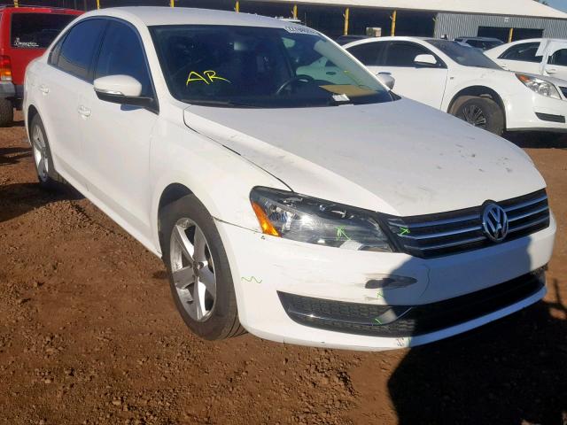 1VWBP7A32DC028955 - 2013 VOLKSWAGEN PASSAT SE WHITE photo 1