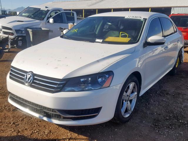 1VWBP7A32DC028955 - 2013 VOLKSWAGEN PASSAT SE WHITE photo 2