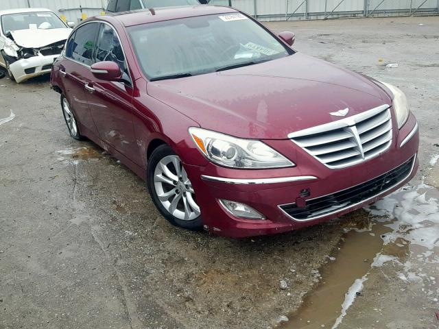 KMHGC4DDXDU212389 - 2013 HYUNDAI GENESIS 3. MAROON photo 1