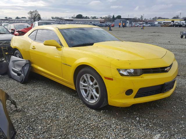 2G1FA1E36E9284160 - 2014 CHEVROLET CAMARO LS YELLOW photo 1