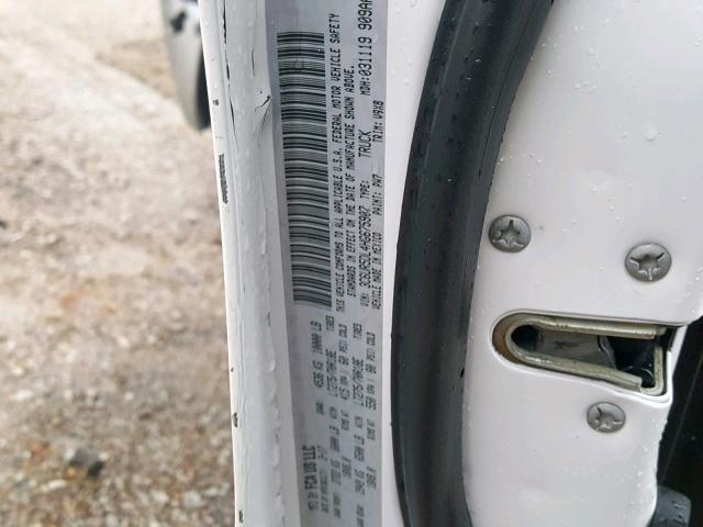 3C6UR5DL4HG675907 - 2017 RAM 2500 SLT WHITE photo 10