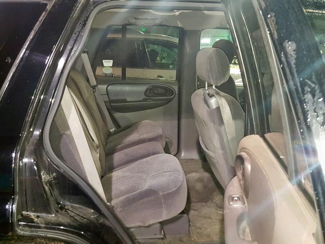 1GNDT13S322267241 - 2002 CHEVROLET TRAILBLAZE BLACK photo 6
