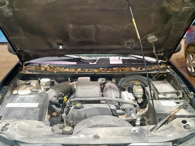 1GNDT13S322267241 - 2002 CHEVROLET TRAILBLAZE BLACK photo 7