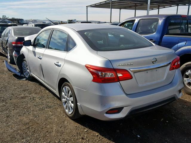 3N1AB7AP3GY267896 - 2016 NISSAN SENTRA S SILVER photo 3