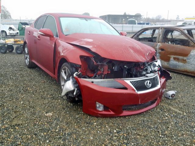 JTHBE262295022823 - 2009 LEXUS IS 350 RED photo 1