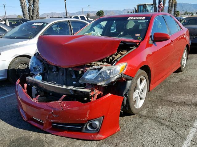 4T1BF1FK3CU622638 - 2012 TOYOTA CAMRY BASE RED photo 2
