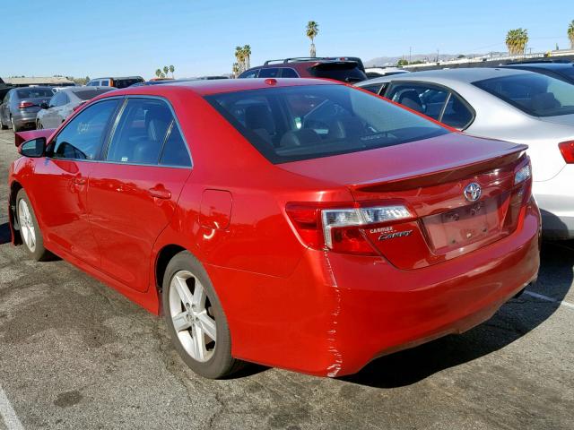 4T1BF1FK3CU622638 - 2012 TOYOTA CAMRY BASE RED photo 3