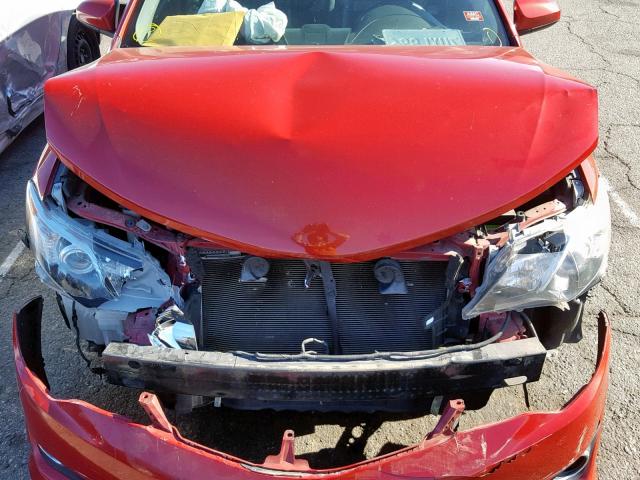 4T1BF1FK3CU622638 - 2012 TOYOTA CAMRY BASE RED photo 7