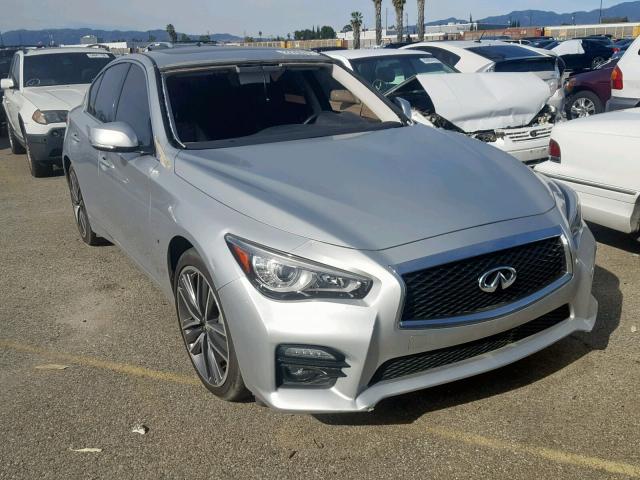 JN1BV7AP4FM336317 - 2015 INFINITI Q50 BASE SILVER photo 1