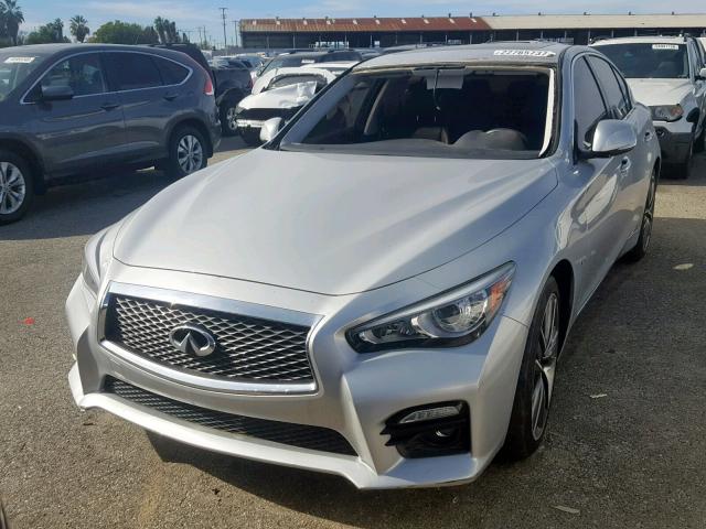 JN1BV7AP4FM336317 - 2015 INFINITI Q50 BASE SILVER photo 2