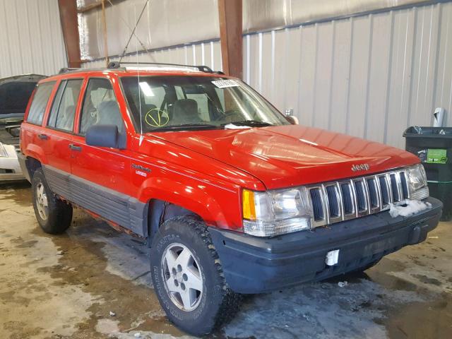 1J4GZ58S6SC779312 - 1995 JEEP GRAND CHER RED photo 1