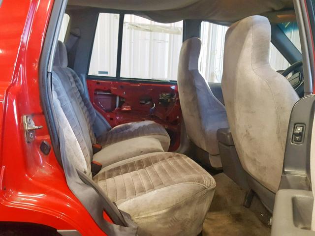 1J4GZ58S6SC779312 - 1995 JEEP GRAND CHER RED photo 6