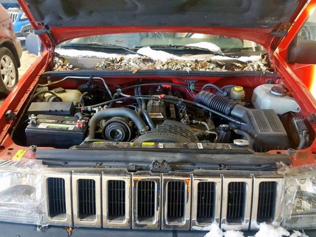 1J4GZ58S6SC779312 - 1995 JEEP GRAND CHER RED photo 7