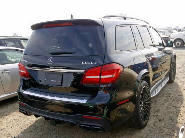 4JGDF7FE9HA861075 - 2017 MERCEDES-BENZ GLS 63 AMG BLACK photo 4