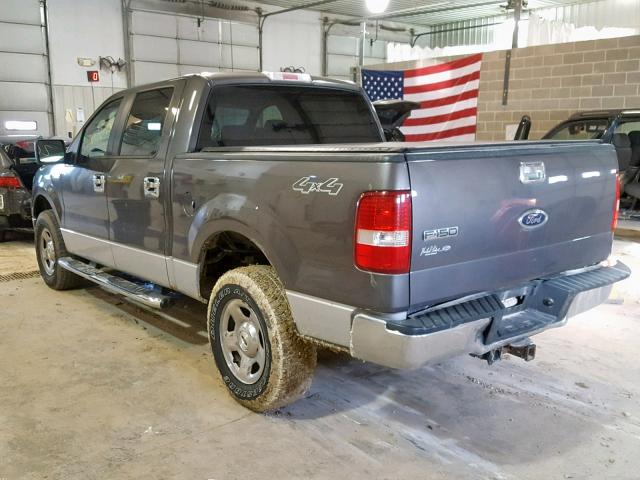 1FTPW14535KC16719 - 2005 FORD F150 SUPER GRAY photo 3