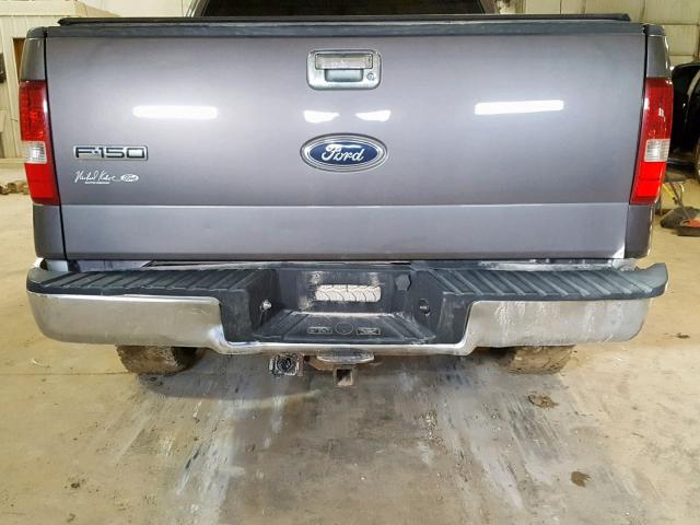 1FTPW14535KC16719 - 2005 FORD F150 SUPER GRAY photo 9