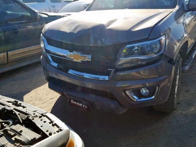 1GCGSBE35F1242048 - 2015 CHEVROLET COLORADO L BROWN photo 9