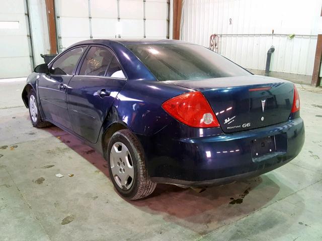 1G2ZF57B584118838 - 2008 PONTIAC G6 VALUE L BLUE photo 3