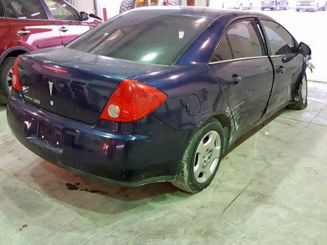 1G2ZF57B584118838 - 2008 PONTIAC G6 VALUE L BLUE photo 4