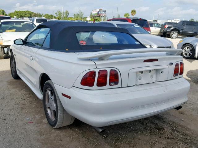 1FAFP45X8WF276134 - 1998 FORD MUSTANG GT WHITE photo 3