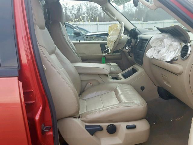 1FMFU18L53LC49962 - 2003 FORD EXPEDITION RED photo 5