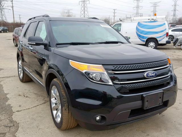 1FM5K8F85EGC57824 - 2014 FORD EXPLORER L BLACK photo 1