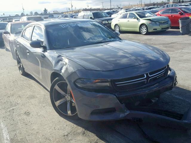 2C3CDXBG8HH537649 - 2017 DODGE CHARGER SE GRAY photo 1