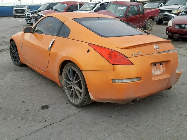 JN1BZ34D57M504904 - 2007 NISSAN 350Z COUPE ORANGE photo 3